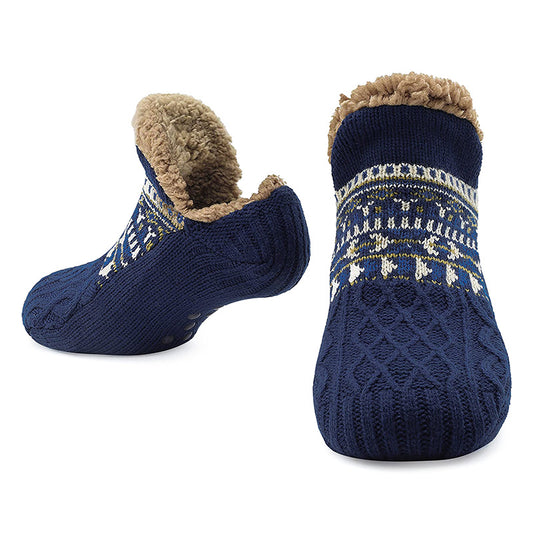 Unisex Ultra Warm Slipper Socks with Grippers – Non-Slip Fleece Lining