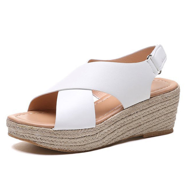 Women's arch support wedge espadrille sandals
