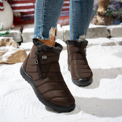 Women’s Waterproof Warm Walking Boots – Anti-Slip & Lightweight