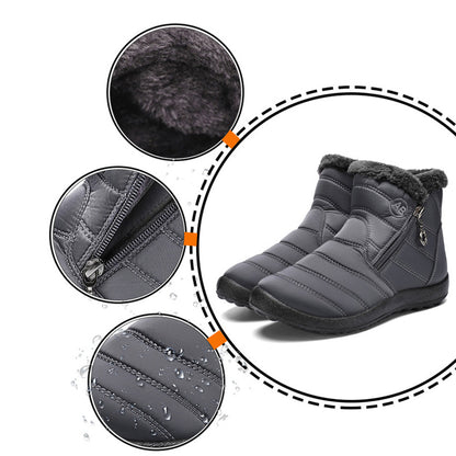 Women’s Waterproof Warm Walking Boots – Anti-Slip & Lightweight