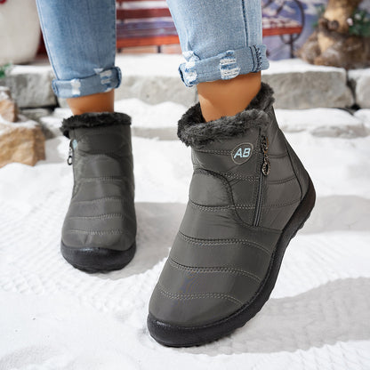 Women’s Waterproof Warm Walking Boots – Anti-Slip & Lightweight