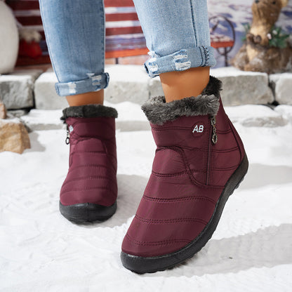 Women’s Waterproof Warm Walking Boots – Anti-Slip & Lightweight