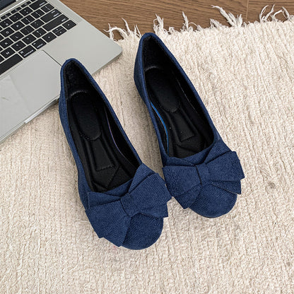 Women's wide fit, cushioned comfort ballet flats