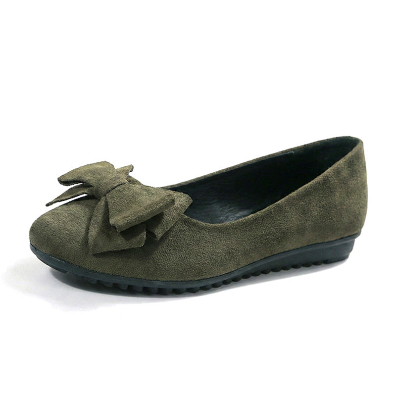 Women's wide fit, cushioned comfort ballet flats