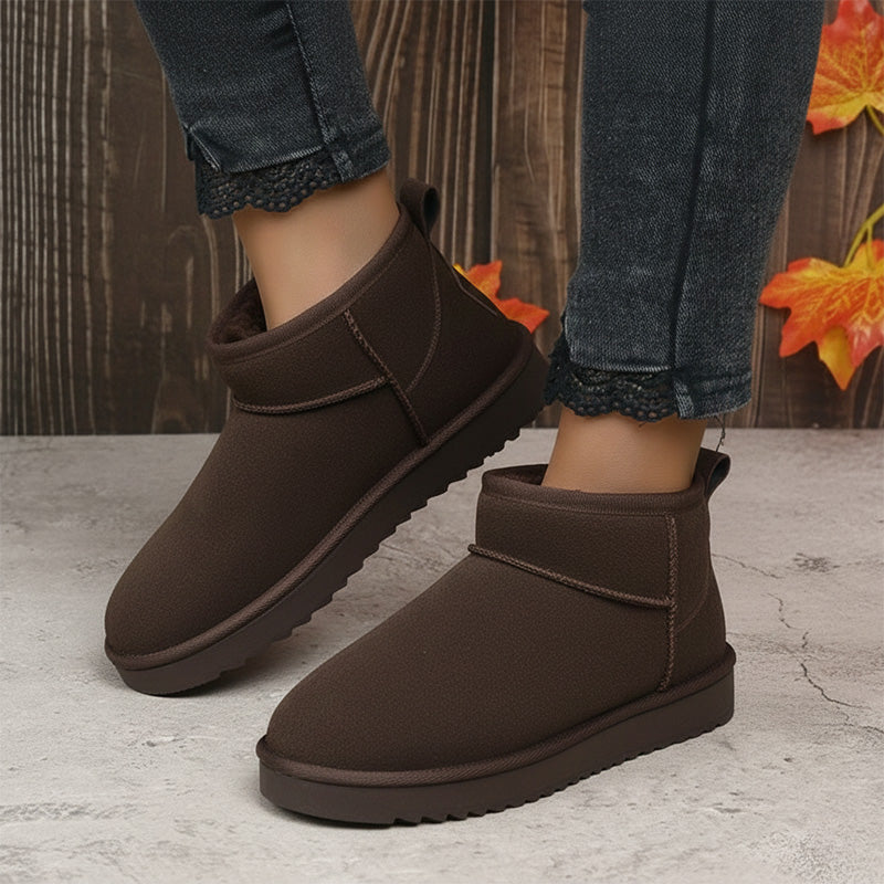 Women's Ultra Mini Winter Boots with Arch Support | Suede Ankle Booties