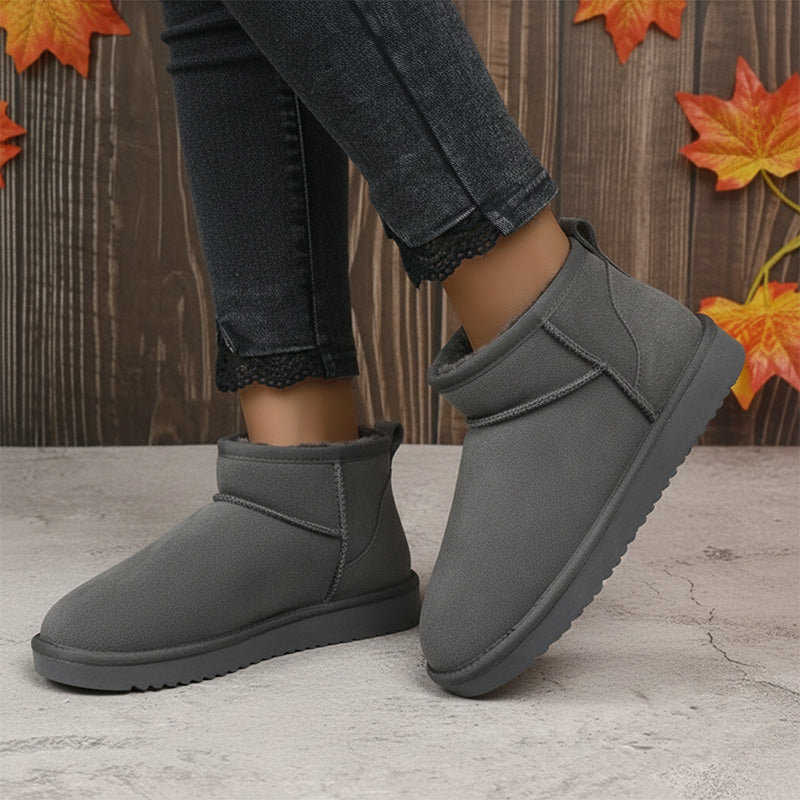 Women's Ultra Mini Winter Boots with Arch Support | Suede Ankle Booties