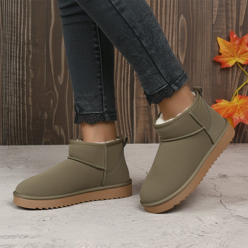 Women's Ultra Mini Winter Boots with Arch Support | Suede Ankle Booties