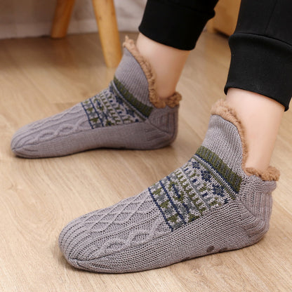 Cozy Warm Non-Slip Slipper Socks with Soft Fleece Lining
