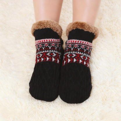 Cozy Warm Non-Slip Slipper Socks with Soft Fleece Lining