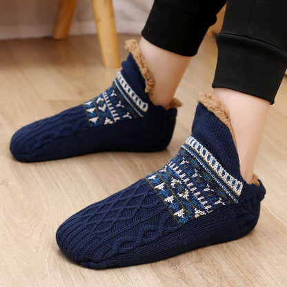 Cozy Warm Non-Slip Slipper Socks with Soft Fleece Lining