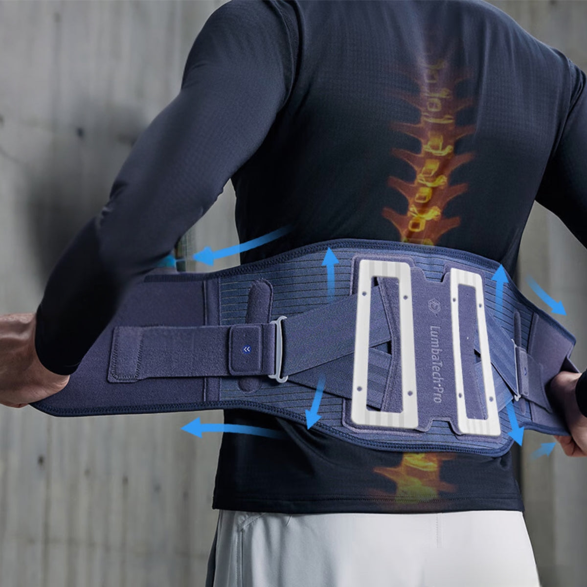 Humtto Medical Back/Lumbar Support Belt – Adjustable Lumbar Brace for Disc Pain & Long Sitting