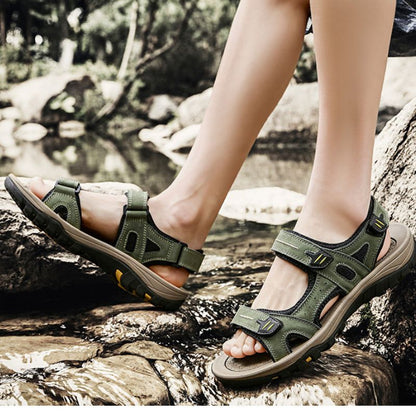 Men's arch support, cushioned comfort, summer wear walking sandals