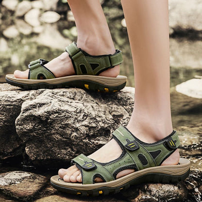 Men's arch support, cushioned comfort, summer wear walking sandals