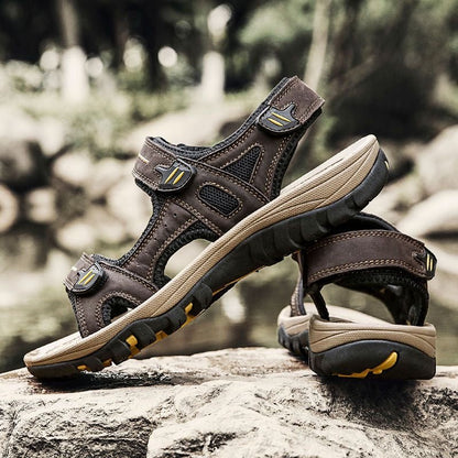 Men's arch support, cushioned comfort, summer wear walking sandals