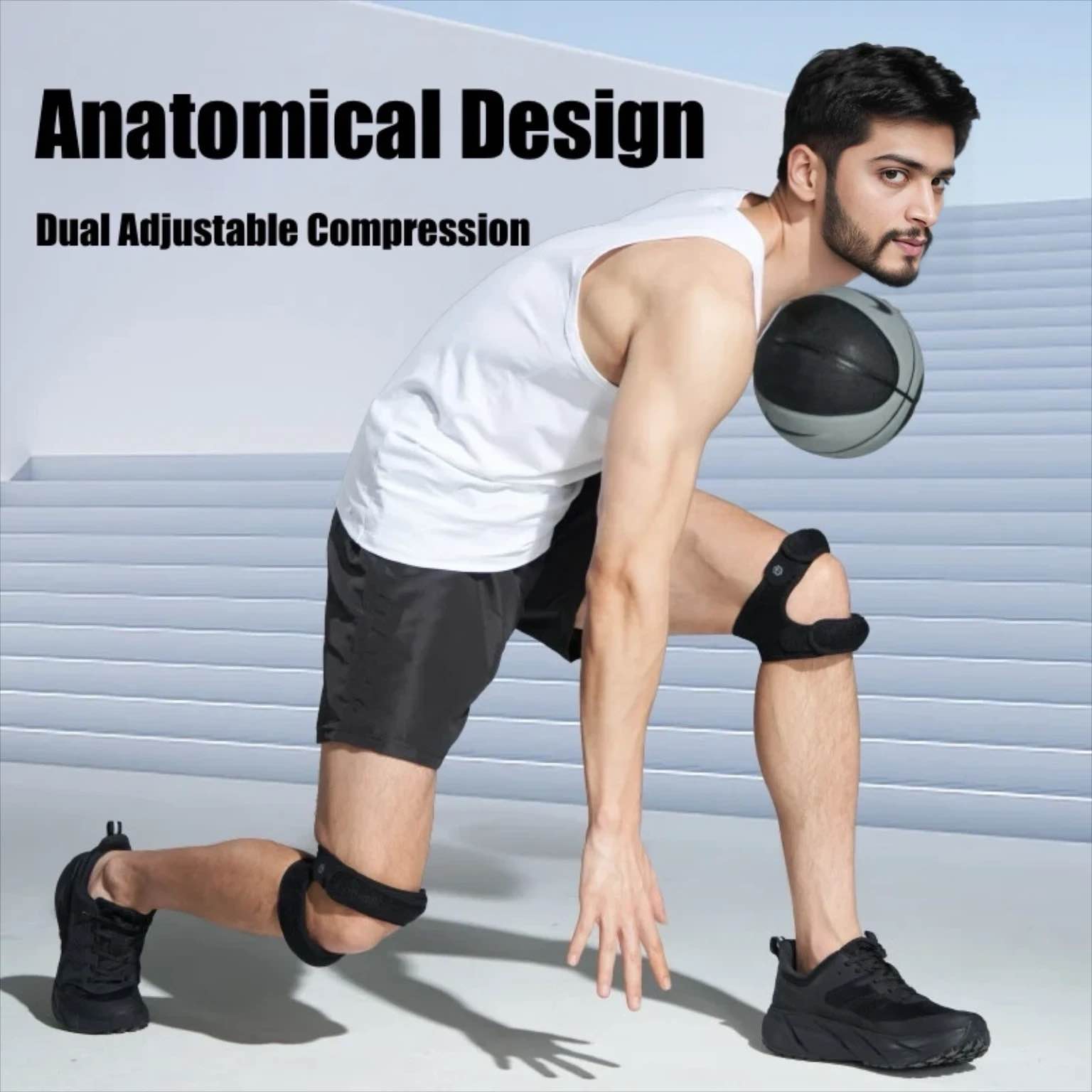 Humtto Dual Strap Knee Brace – Patella & Meniscus Support for Sports - Humtto UK
