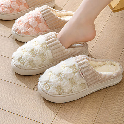 HUMTTO Unisex Cozy Plush Slippers–Non Slip Indoor House Shoes Wide Fit