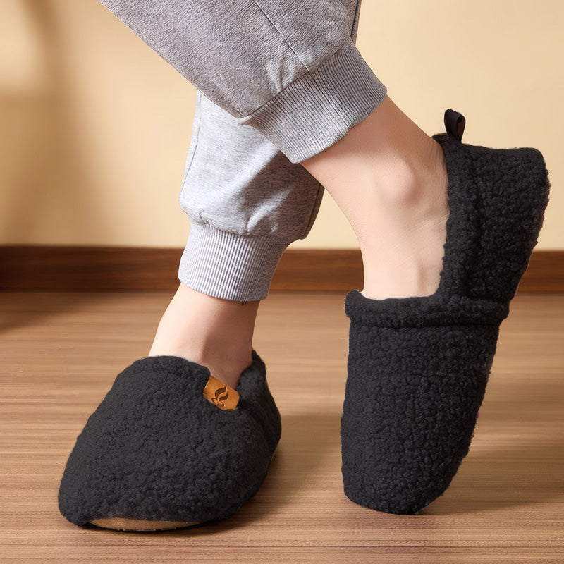Women’s Orthopedic Warm Shearling Slippers | Wide Fit Arch Support