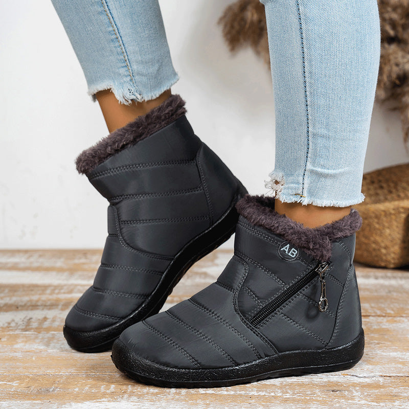 Women’s Waterproof Warm Walking Boots – Anti-Slip & Lightweight
