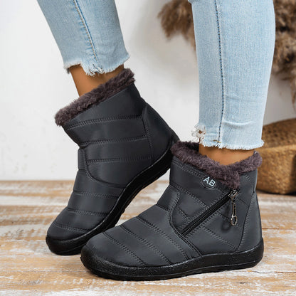 Women’s Waterproof Warm Walking Boots – Anti-Slip & Lightweight