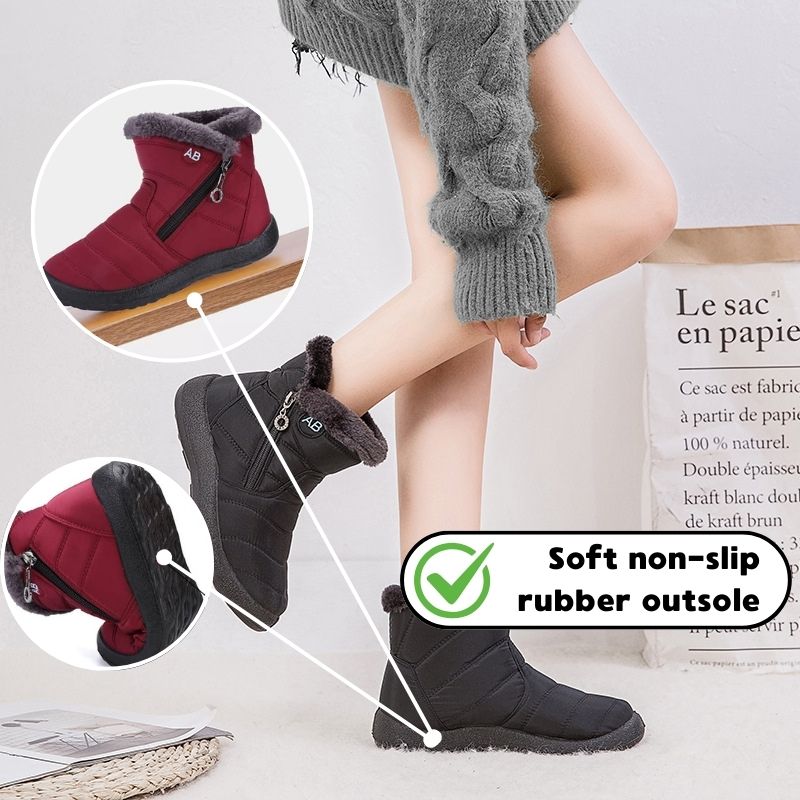 Women’s Waterproof Warm Walking Boots – Anti-Slip & Lightweight