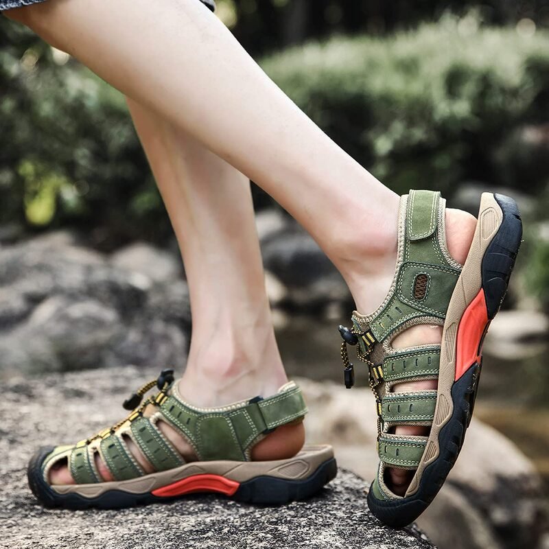 Men's arch support, cushioned comfort walking sandals