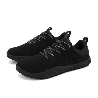 Unisex wide fit, arch support, cushioned comfort trainers with non slip grip and everyday walking