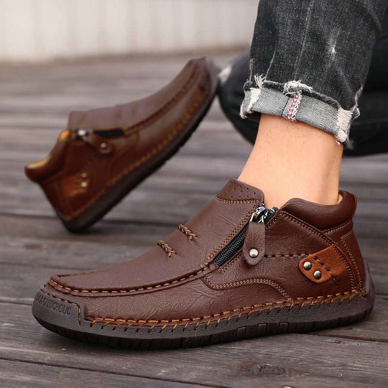 Humtto Men’s Wide Fit Orthopedic Boots - Soft Leather Comfort Footwear - Humtto UK