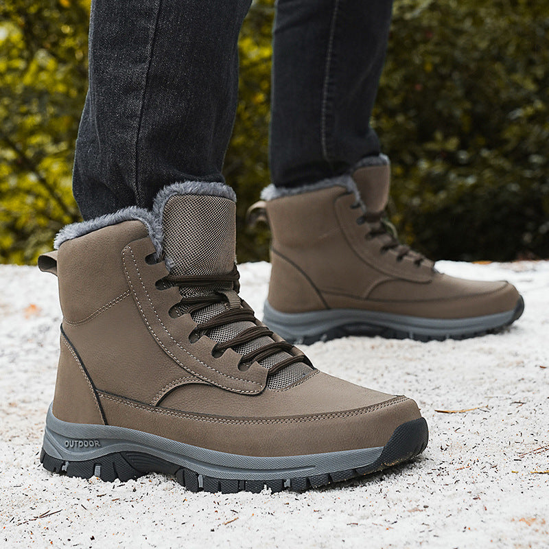 Men’s Winter Boots–Waterproof Snow Boots with Non-Slip Sole