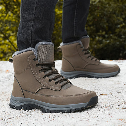 Men’s Winter Boots–Waterproof Snow Boots with Non-Slip Sole