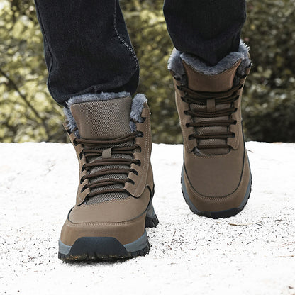 Men’s Winter Boots–Waterproof Snow Boots with Non-Slip Sole