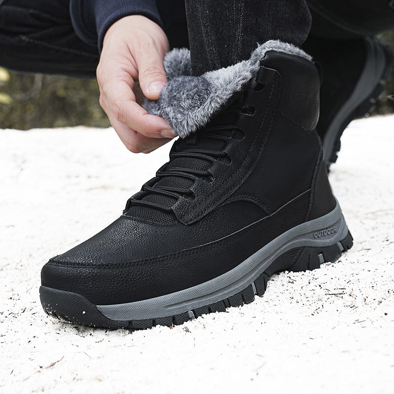 Men’s Winter Boots–Waterproof Snow Boots with Non-Slip Sole