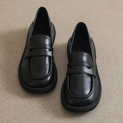 Humtto Orthopedic Chunky Loafers - British Style, Wide Fit