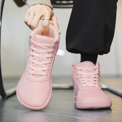 Unisex Warm Winter Boots | Wide Toe Leather Style Barefoot Shoes