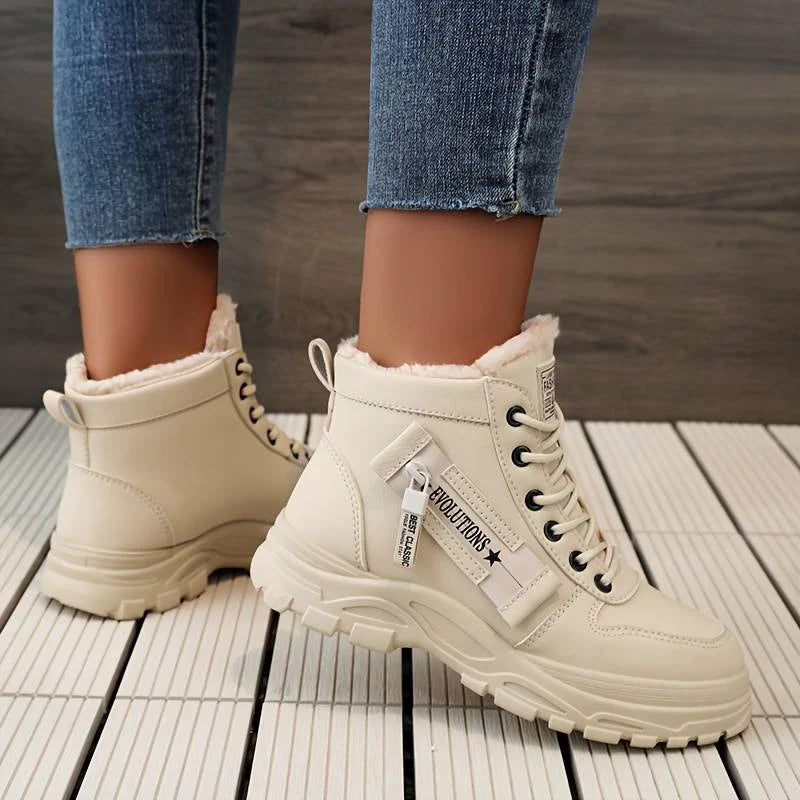 Warm Waterproof Winter Boots for Women – Fleece Lined, Wide Fit Comfort