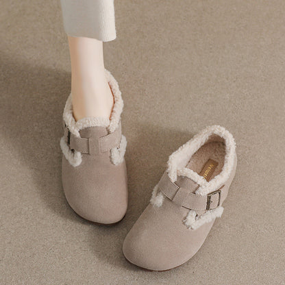 Womens Cozy Suede Clogs with Arch Support | Plush Fleece Lined Shoes