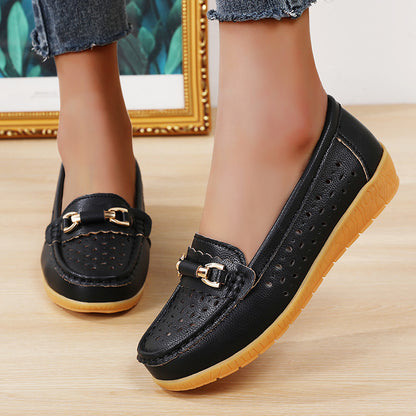Humtto Women's Orthopedic Toe Alignment Shoes Soft Slip On Loafers