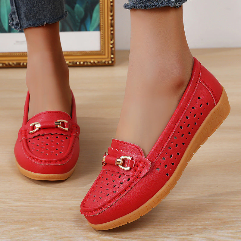 Humtto Women's Orthopedic Toe Alignment Shoes Soft Slip On Loafers