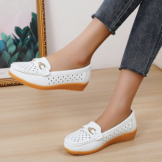 Humtto Women's Orthopedic Toe Alignment Shoes Soft Slip On Loafers
