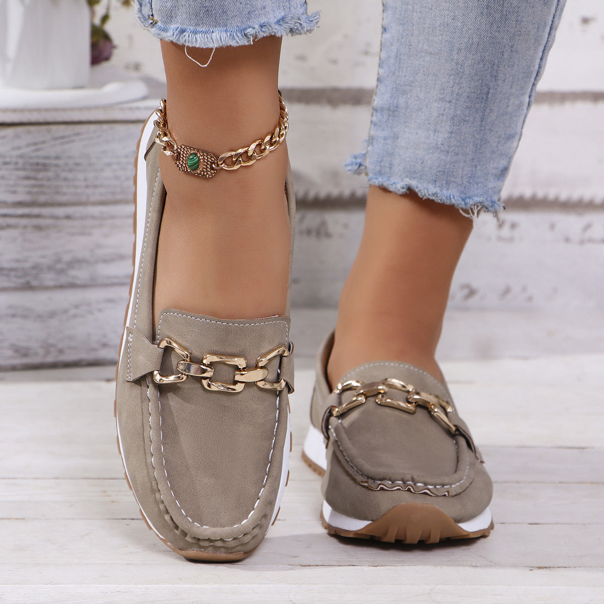 Humtto Classic Suede Loafers for Women | Orthopedic Pain Relief & Arch Support