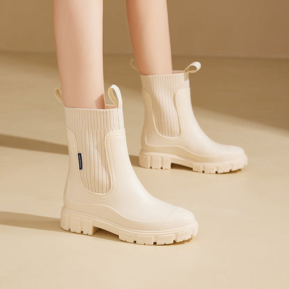 Womens Chelsea Rain Boots with Arch Support | Waterproof Ankle Boots