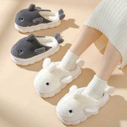 Cozy Shark Slippers | Unisex Fun Plush Non-Slip Indoor House Shoes