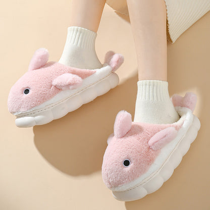 Cozy Shark Slippers | Unisex Fun Plush Non-Slip Indoor House Shoes