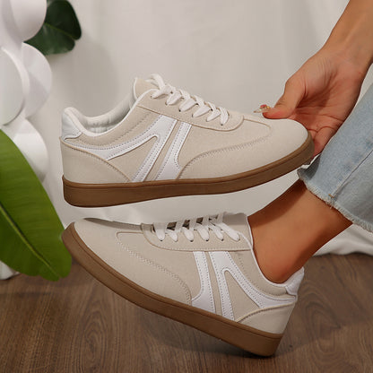 Women’s Supportive Wide Fit Lace-Up Sneakers–Orthopedic Casual Trainers
