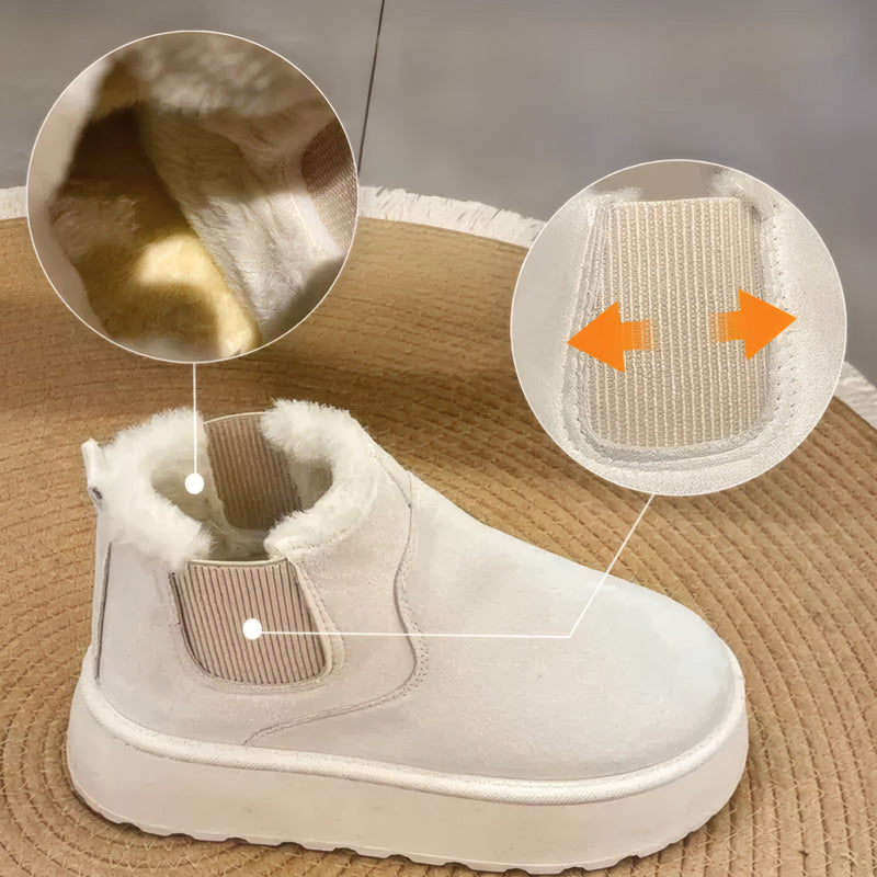 Women’s Winter Ankle Boots with Plush Lining | Soft Warm Platform Boots