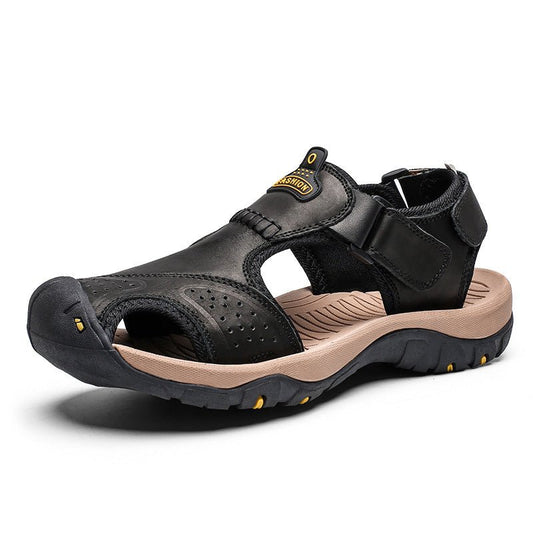 Men's breathable upper, non slip grip, adjustable fit walking sandals with everyday walking
