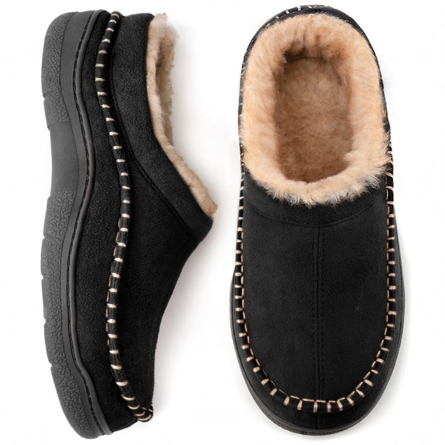 Men’s Orthopedic House Slippers – Warm Fleece | Arch Support | Wide Fit