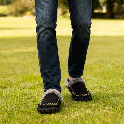 Unisex Memory Foam Slippers with Arch Support | Warm Fleece Lined Mules