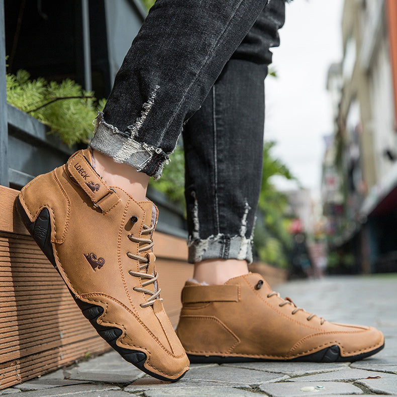 Unisex Orthopedic Warm Leather Boots | Wide Toe Winter Comfort Fit