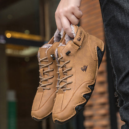 Unisex Orthopedic Warm Leather Boots | Wide Toe Winter Comfort Fit