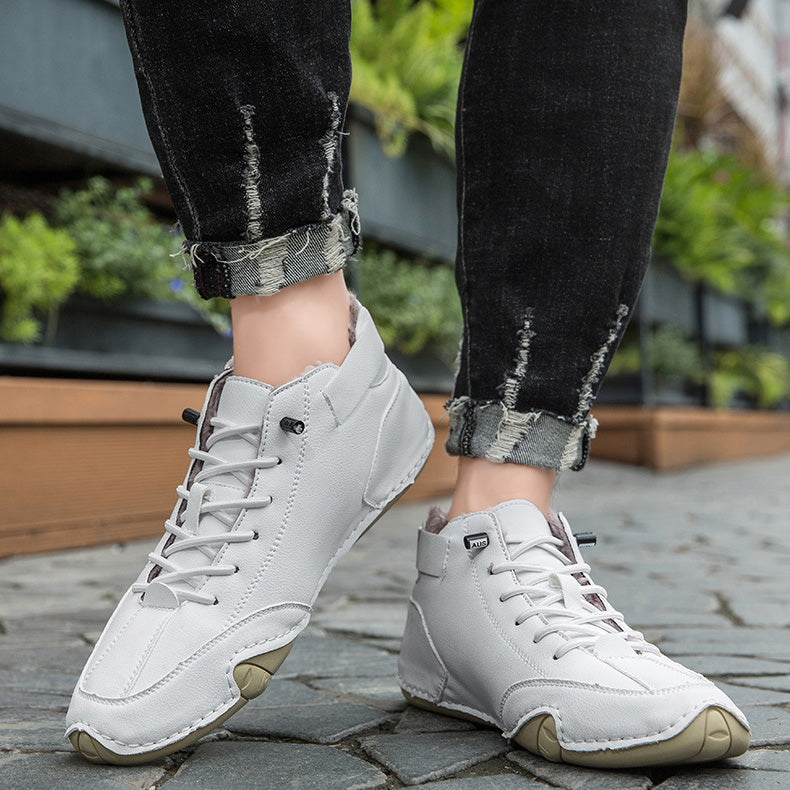 Unisex Orthopedic Warm Leather Boots | Wide Toe Winter Comfort Fit